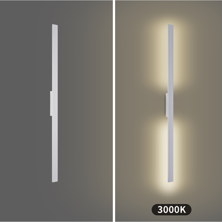 Brilagi - zewnętrzny kinkiet LUNA LED/24W/230V 3000K IP65 100 cm biały CRI 90
