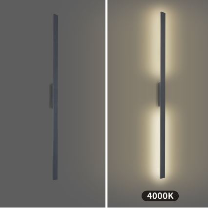 Brilagi - LED zewnętrzny kinkiet LUNA LED/30W/230V 4000K IP65 150 cm antracyt CRI 90
