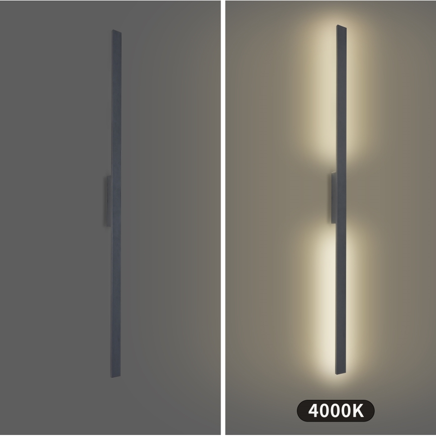 Brilagi - LED zewnętrzny kinkiet LUNA LED/30W/230V 4000K IP65 150 cm antracyt CRI 90