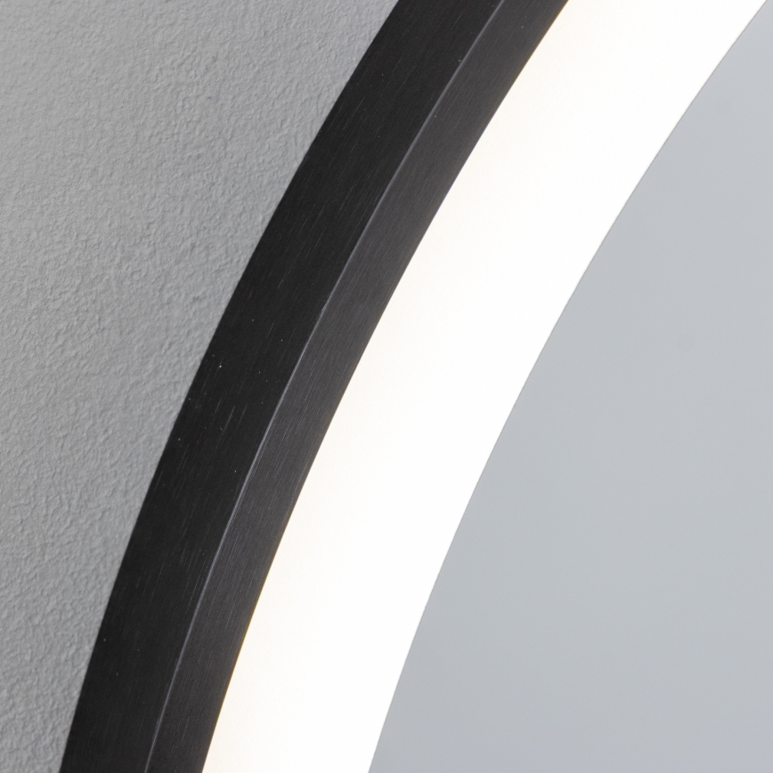 Brilagi - Lustro łazienkowe ASTI LED/19W/230V, śr. 60 cm, czarne, IP44, CRI 90, ściemnialne + CCT