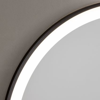 Brilagi - Lustro łazienkowe ASTI LED/19W/230V, śr. 60 cm, czarne, IP44, CRI 90, ściemnialne + CCT