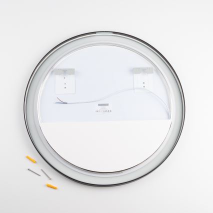 Brilagi - Lustro łazienkowe ASTI LED/19W/230V, śr. 60 cm, czarne, IP44, CRI 90, ściemnialne + CCT