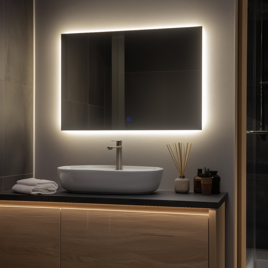 Brilagi - Lustro łazienkowe LED LUCE LED/30W/230V 60x90 cm IP44 CRI 90 ściemnialne + CCT