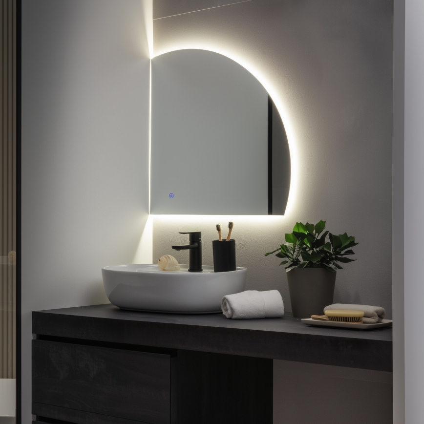 BRILAGI - LED lustro łazienkowe QUARTIERE LED/18W/230V 50x55 cm IP44 CRI 90 ściemnialne + CCT