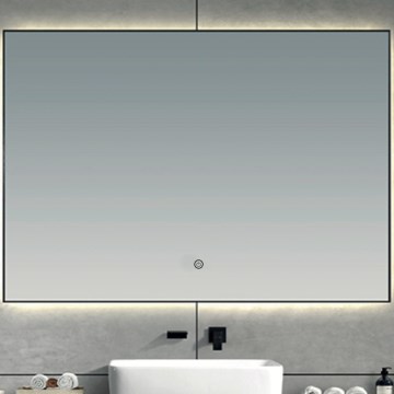 Brilagi - Lustro łazienkowe LED SUELLO LED/28W/230V 60x80 cm czarne IP44 CRI 90 ściemnialne + CCT