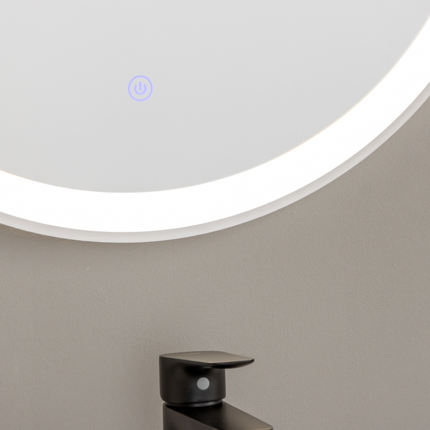 Brilagi - LED lustro łazienkowe TORINO LED/19W/230V śr. 60 cm srebrne IP44 CRI 90 ściemnialne + CCT