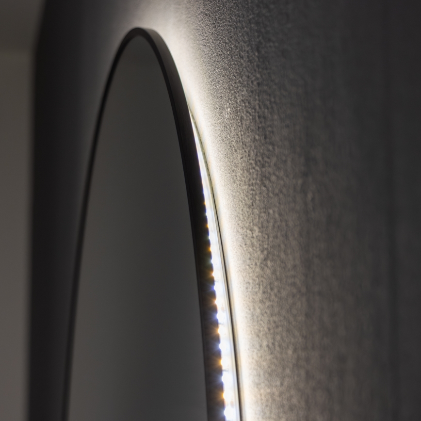 Brilagi - LED lustro łazienkowe VENA BLACK LED/26W/230V śr. 80 cm IP44 CRI 90 ściemnialne + CCT