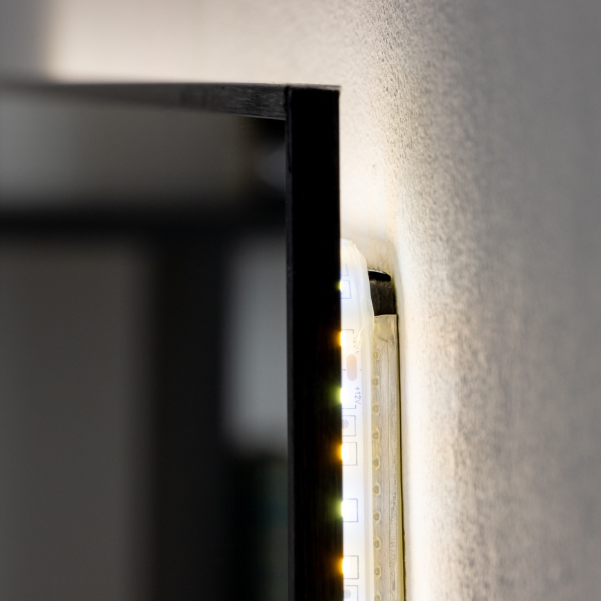 Brilagi - Lustro łazienkowe LED SUELLO LED/28W/230V 60x80 cm czarne IP44 CRI 90 ściemnialne + CCT