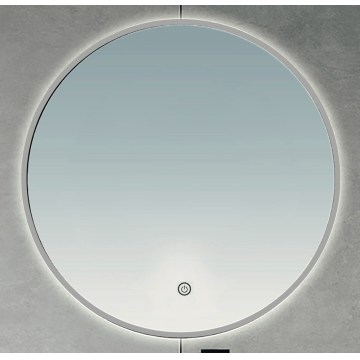 BRILAGI - Lustro łazienkowe VENA SILVER LED/32W/230V Ø 100 cm IP44 CRI 90 ściemnialne + CCT