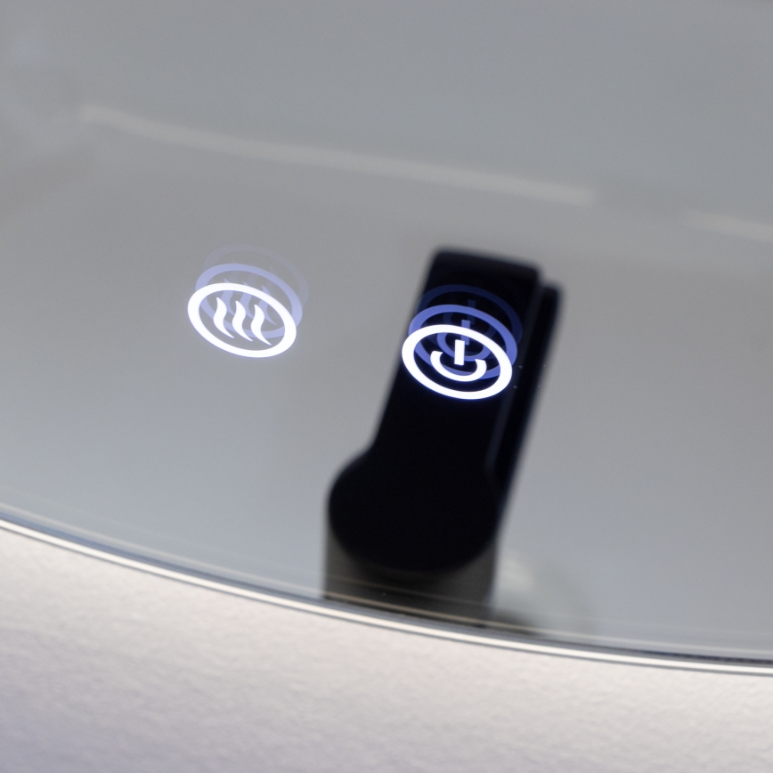 Brilagi - LED Podgrzewane lustro łazienkowe DEMI ECO LED/12W/230V śr. 60 cm IP44 CRI 90 ściemnialne + CCT