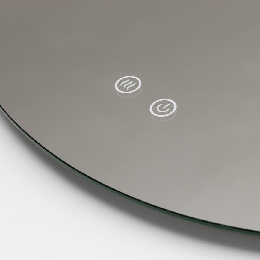 Brilagi - LED Podgrzewane lustro łazienkowe DEMI ECO LED/12W/230V śr. 60 cm IP44 CRI 90 ściemnialne + CCT