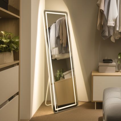 Brilagi - Lustro stojące BELLEZA LED/42W/230V 160x50 cm IP44 CRI 90 ściemnialne + CCT