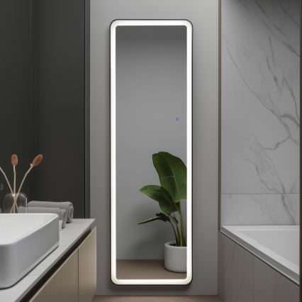 Brilagi - Lustro stojące ELEGANZA LED/42W/230V 160x50 cm IP44 CRI 90 ściemnialne + CCT