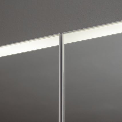 BRILAGI - Lustrzana szafka łazienkowa z podświetleniem LED BRONTE DOUBLE 60x75 cm