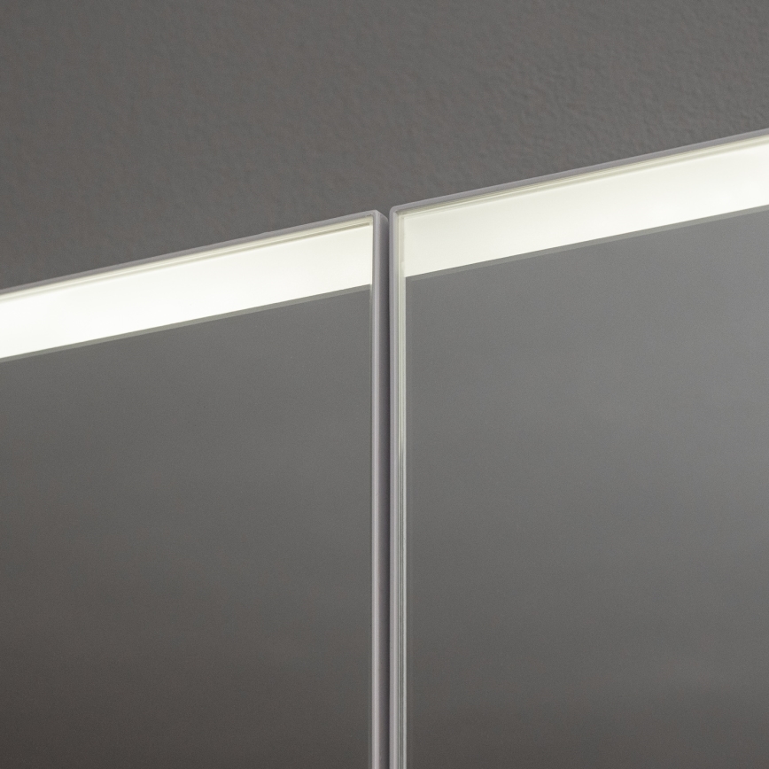 BRILAGI - Lustrzana szafka łazienkowa z podświetleniem LED BRONTE DOUBLE 60x75 cm