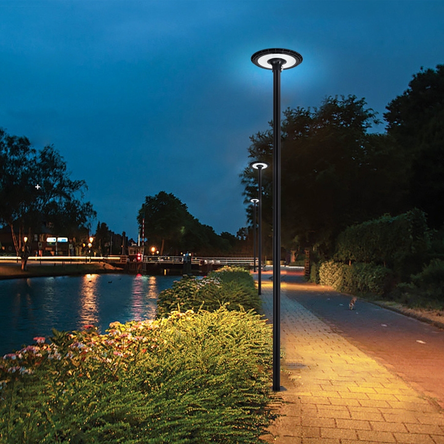 Brilagi - Metalowy maszt do oświetlenia zewnętrznego URBAN 4 m, śr. 58 mm, czarny