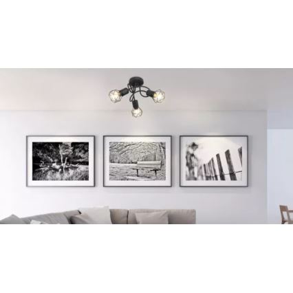 Brilagi - Natynkowa lampa sufitowa CAGE 3xE14/40W/230V