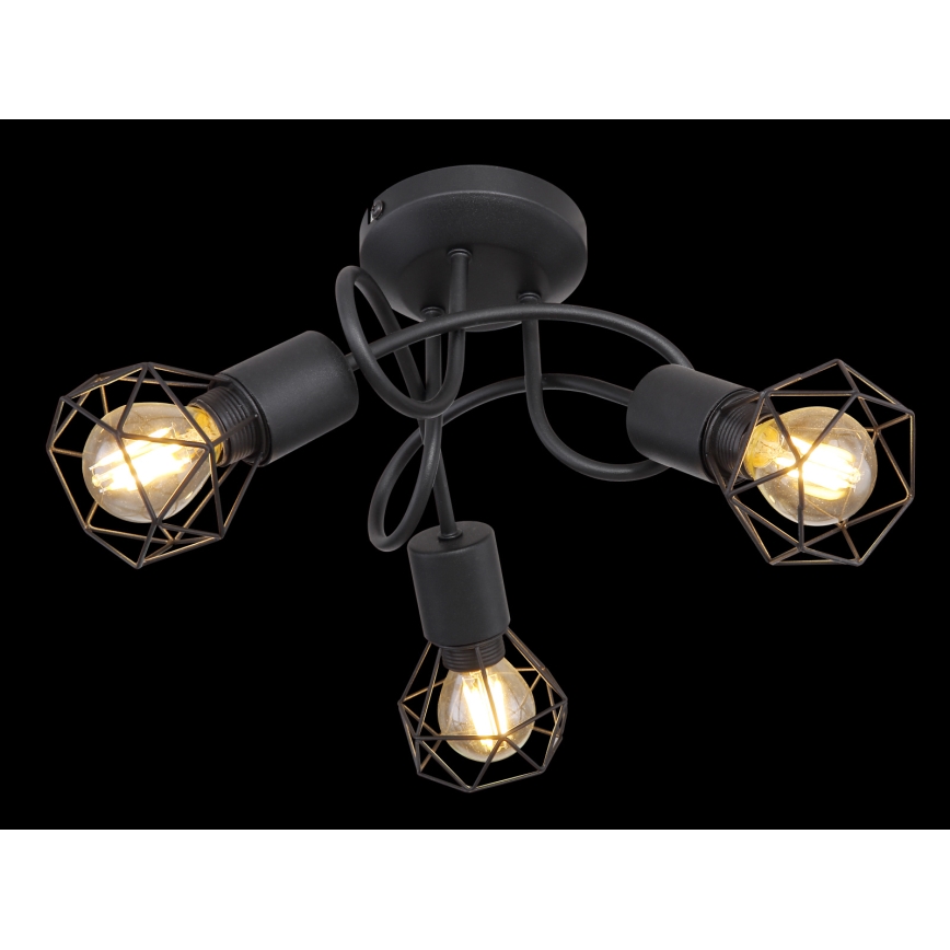 Brilagi - Natynkowa lampa sufitowa CAGE 3xE14/40W/230V
