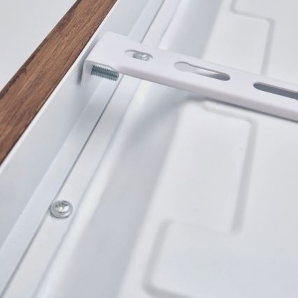 Brilagi - Lampa sufitowa LED do łazienki WOODY FRAME LED/50W/230V 60x60 cm IP44 dąb wiśnia