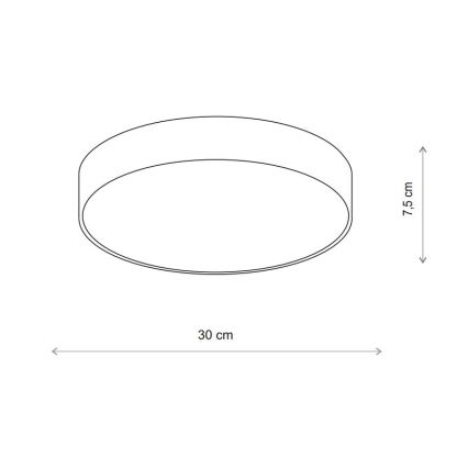 Brilagi - Lampa sufitowa do łazienki z czujnikiem CLARE 2xE27/24W/230V Ø 30 cm IP54 beżowa