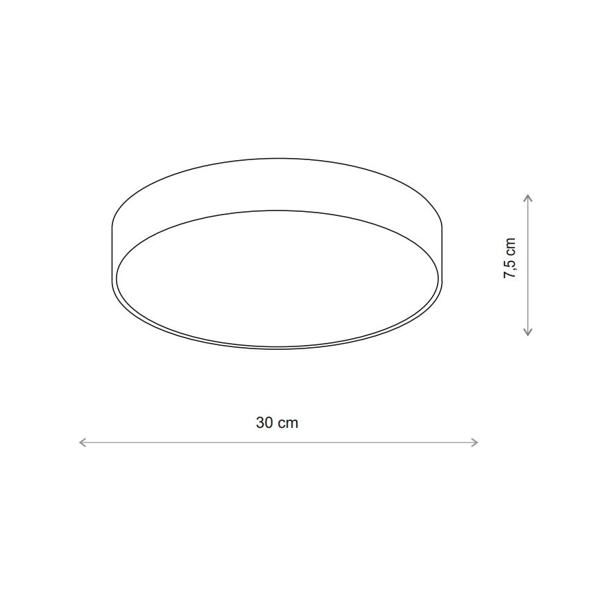 Brilagi - Lampa sufitowa do łazienki z czujnikiem CLARE 2xE27/24W/230V Ø 30 cm IP54 beżowa