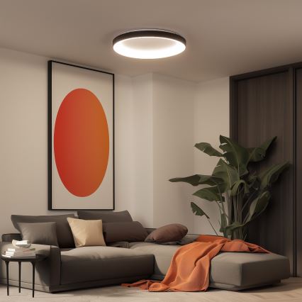 Brilagi - LED ściemnialna oprawa sufitowa FALCON II LED/108W/230V 3000-6500K śr. 80 cm czarna + pilot zdalnego sterowania