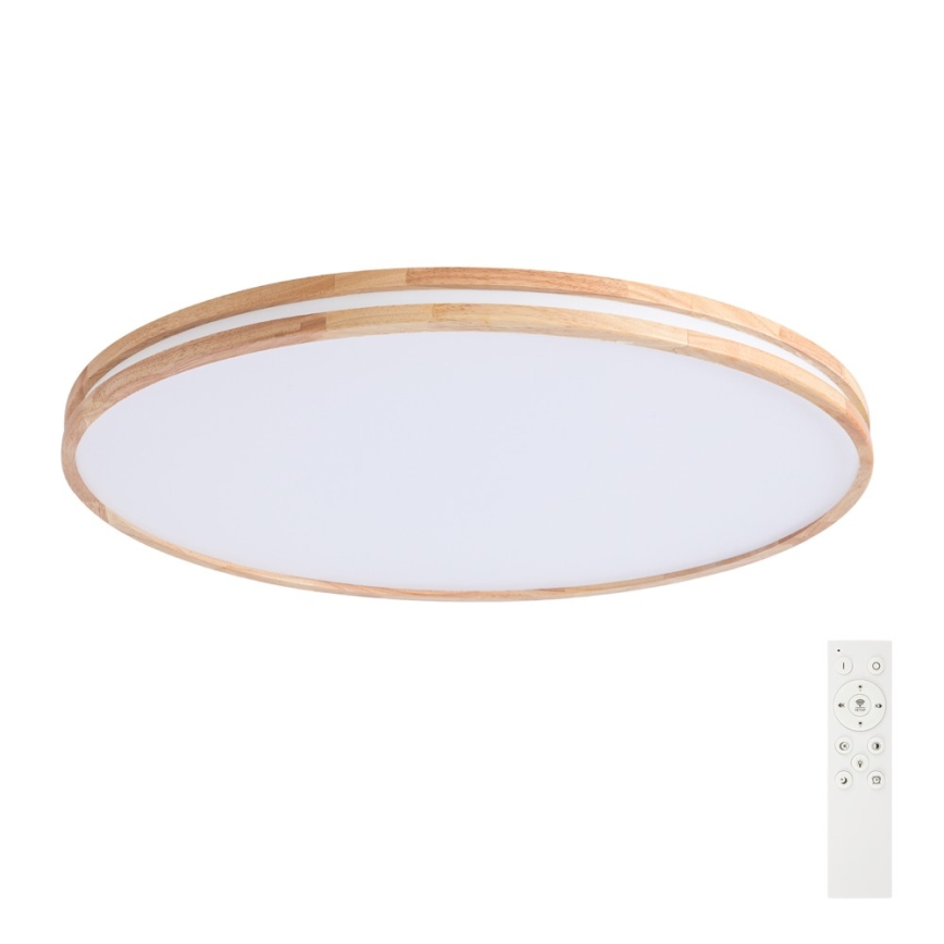 Brilagi - LED ściemnialna oprawa sufitowa MOLINA LED/128W/230V 3000-6000K dąb śr. 100 cm + pilot zdalnego sterowania