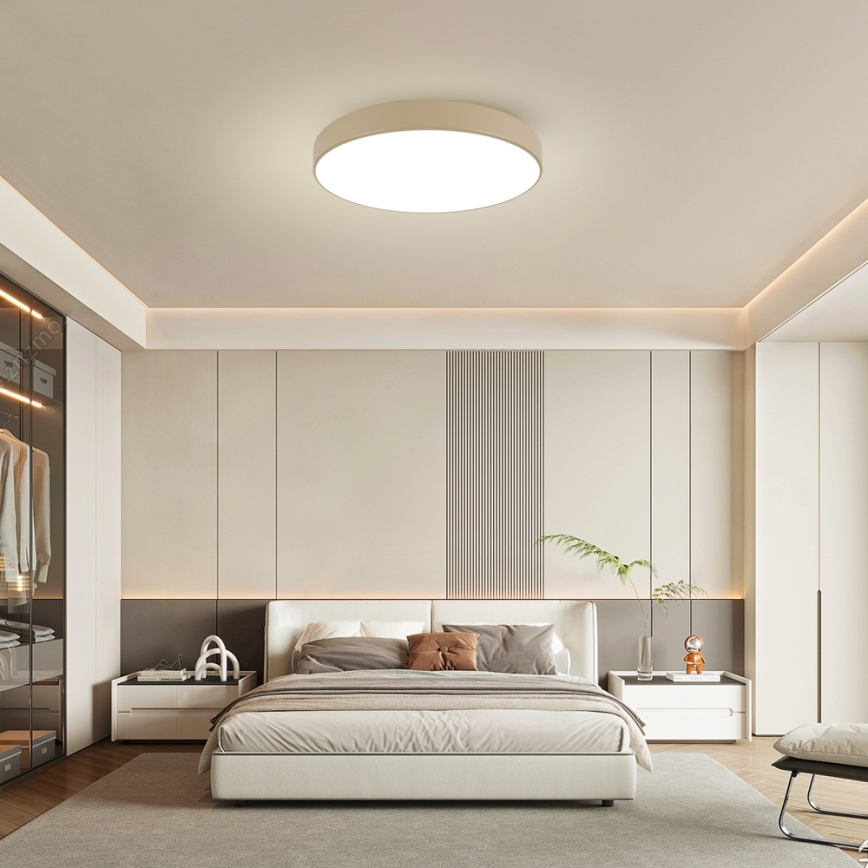 Brilagi - ściemnialna oprawa sufitowa LED POOL SMART LED/100W/230V 3000-6000K 80 cm beżowa Wi-Fi Tuya + pilot zdalnego sterowania