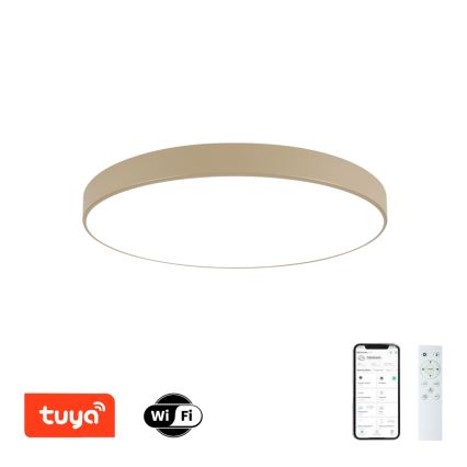 Brilagi - ściemnialna oprawa sufitowa LED POOL SMART LED/100W/230V 3000-6000K 80 cm beżowa Wi-Fi Tuya + pilot zdalnego sterowania