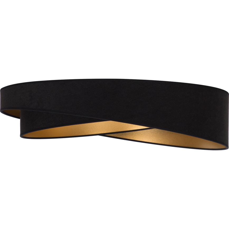 BRILAGI - ściemnialna oprawa sufitowa LED VELVET TWIST LED/36W/230V 3000-6000K średnica 65 cm Wi-Fi Tuya Beacon czarna/złota + pilot zdalnego sterowania