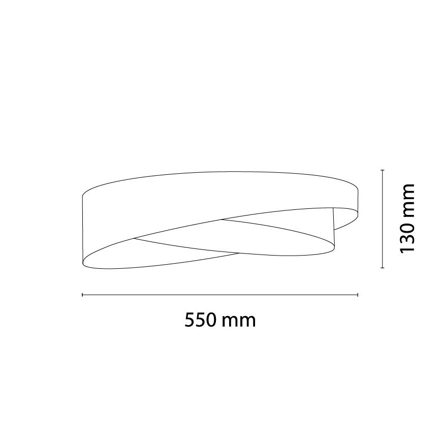 BRILAGI - ściemnialna oprawa sufitowa LED VELVET TWIST LED/36W/230V 3000-6000K średnica 65 cm Wi-Fi Tuya Beacon czarna/złota + pilot zdalnego sterowania