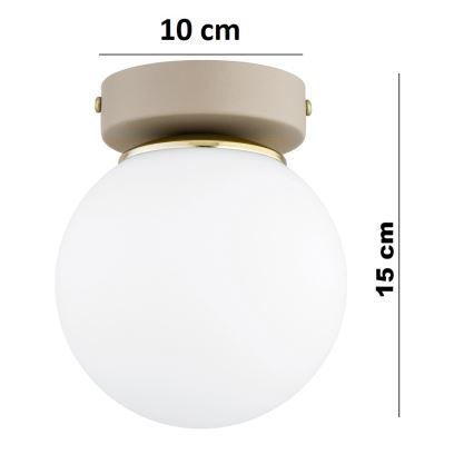 Brilagi - Oprawa punktowa 1xE27/60W/230V beżowa/złota