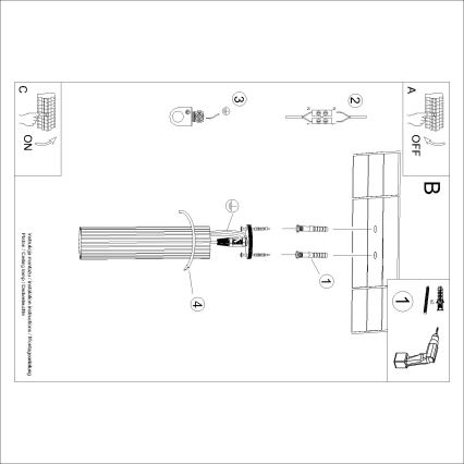 Brilagi - Oprawa punktowa CRESTO 1xGU10/10W/230V, 30 cm, czarna