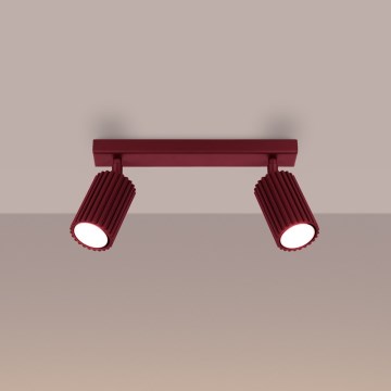 Brilagi - Oprawa punktowa CRESTO 2xGU10/10W/230V bordowa