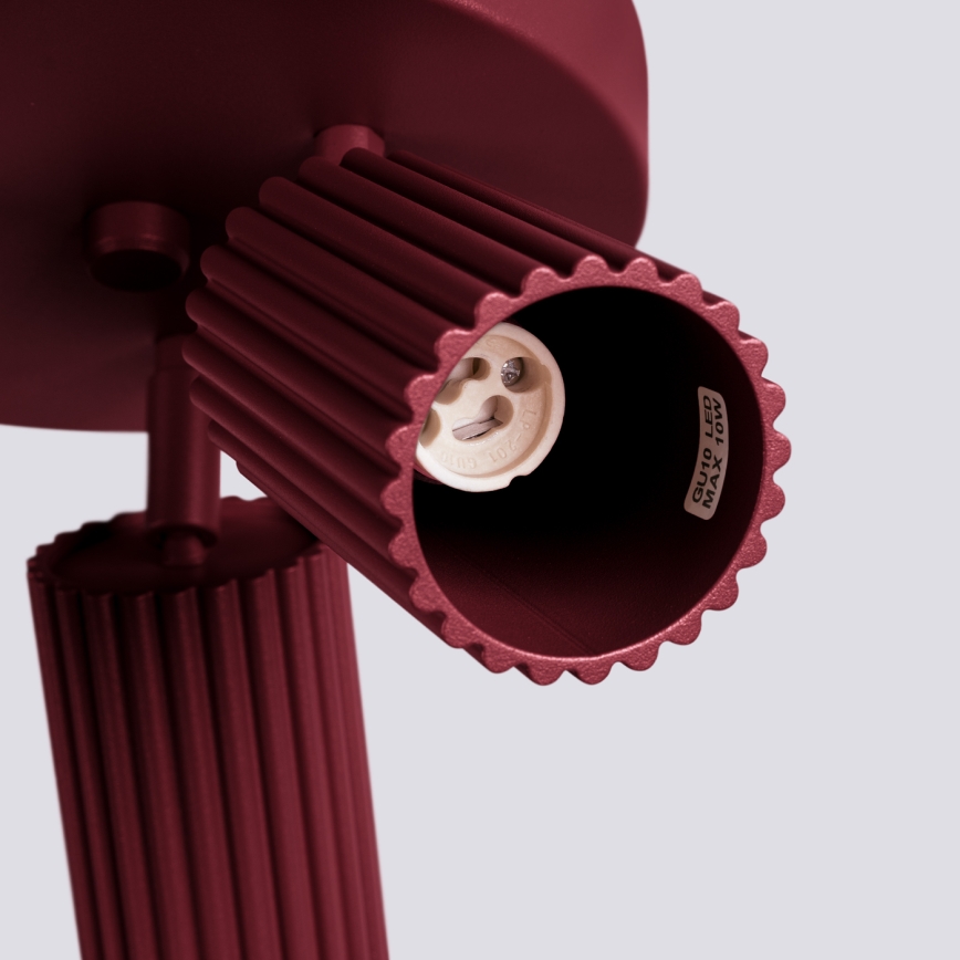 Brilagi - Oprawa punktowa CRESTO 3xGU10/10W/230V bordowa