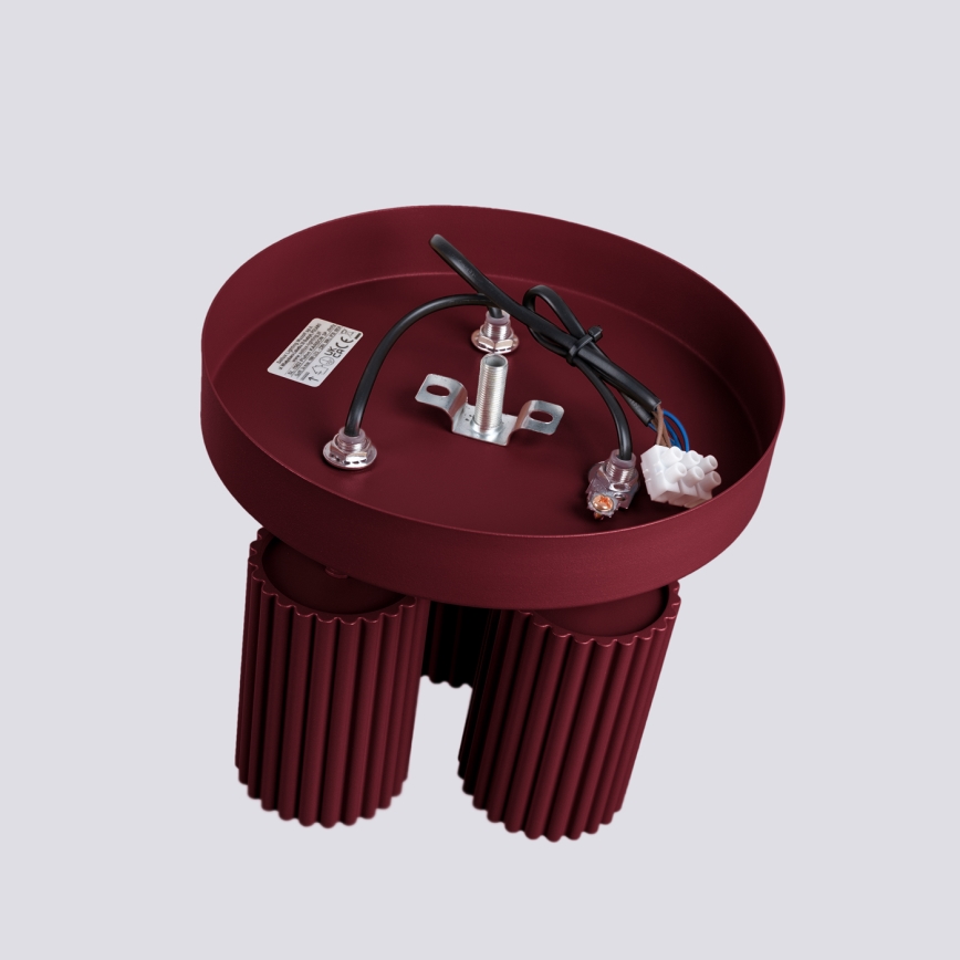 Brilagi - Oprawa punktowa CRESTO 3xGU10/10W/230V bordowa