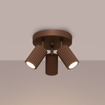 Brilagi - Oprawa punktowa CRESTO 3xGU10/10W/230V brązowa