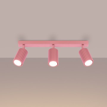 Brilagi - Oprawa punktowa CRESTO 3xGU10/10W/230V różowa