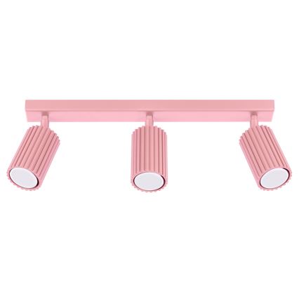 Brilagi - Oprawa punktowa CRESTO 3xGU10/10W/230V różowa