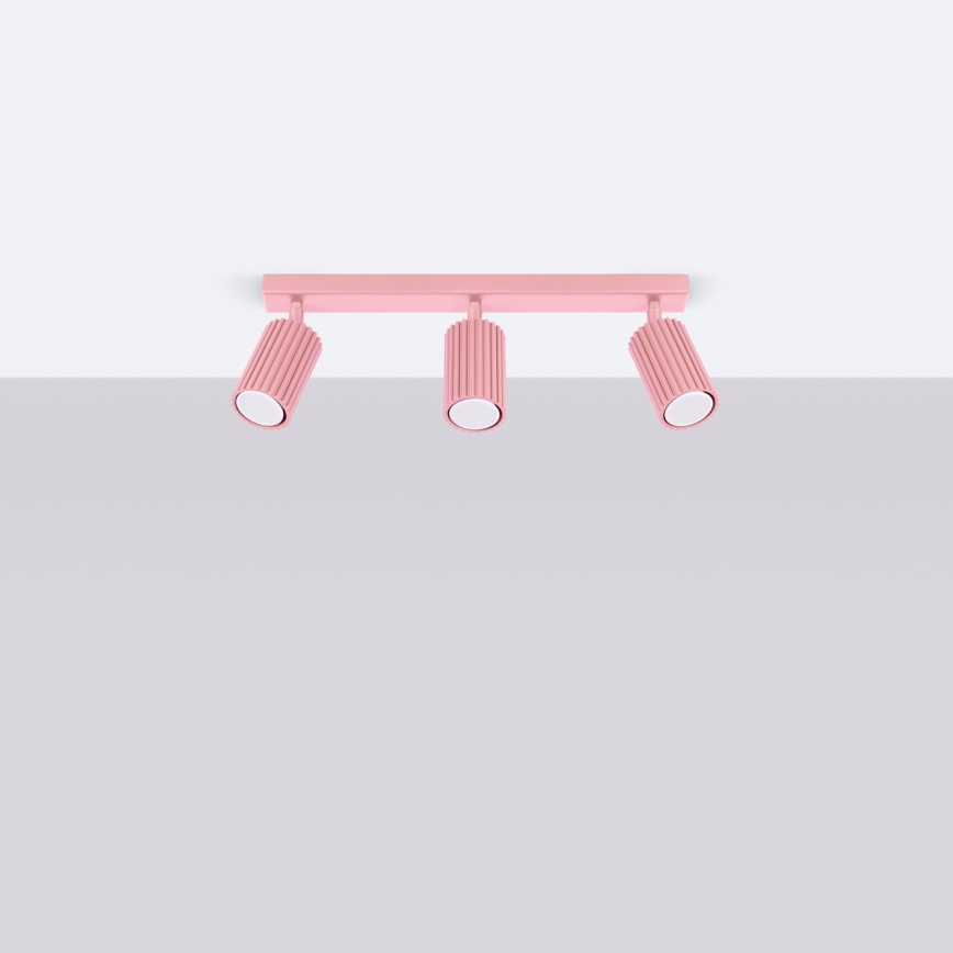 Brilagi - Oprawa punktowa CRESTO 3xGU10/10W/230V różowa