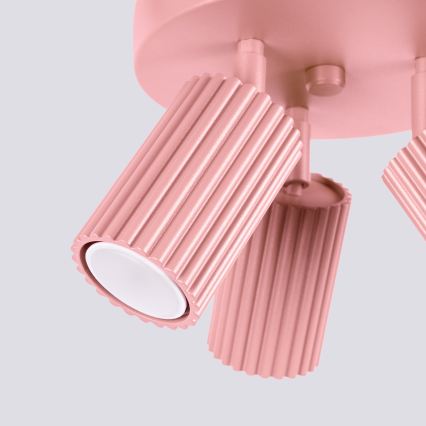 Brilagi - Oprawa punktowa CRESTO 3xGU10/10W/230V różowa