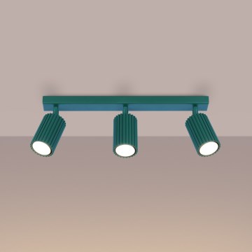 Brilagi - Oprawa punktowa CRESTO 3xGU10/10W/230V turkusowa