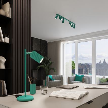 Brilagi - Oprawa punktowa CRESTO 3xGU10/10W/230V turkusowa