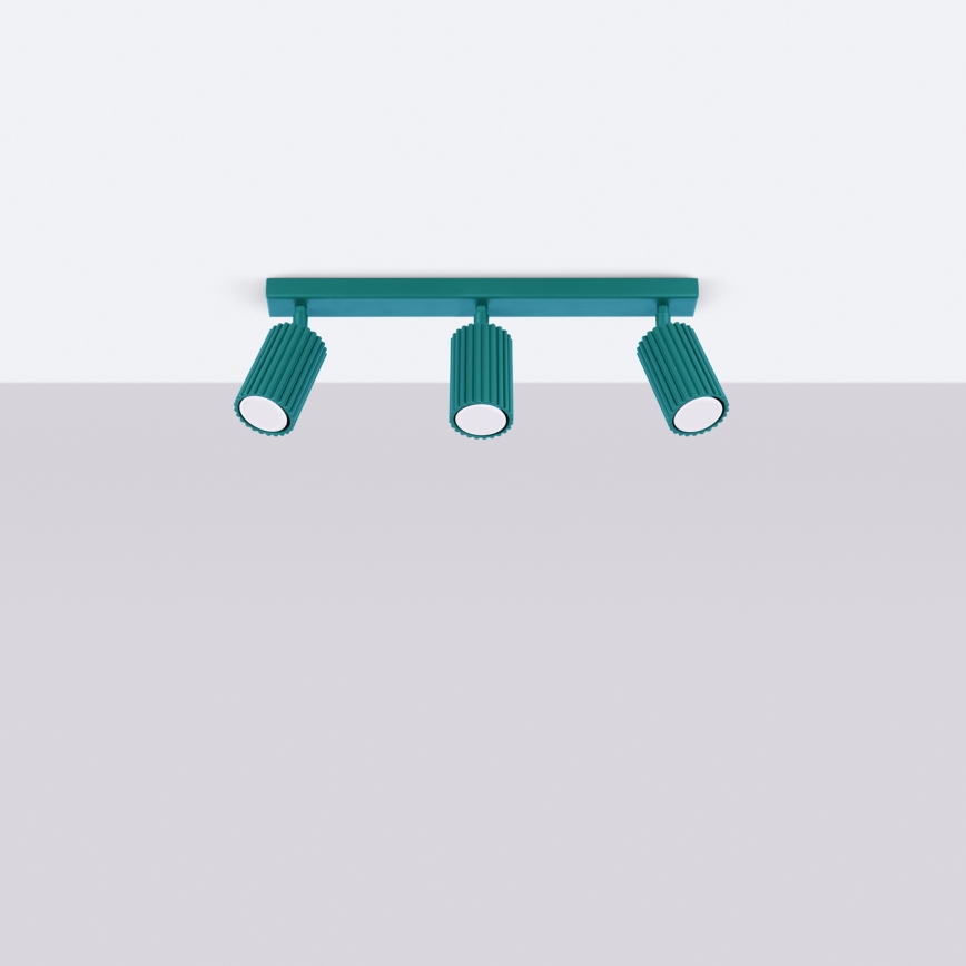 Brilagi - Oprawa punktowa CRESTO 3xGU10/10W/230V turkusowa