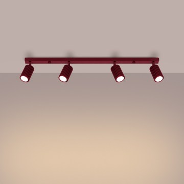 Brilagi - Oprawa punktowa CRESTO 4xGU10/10W/230V bordowa