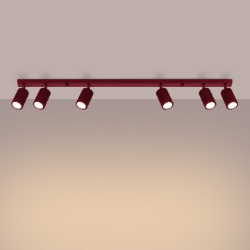 Brilagi - Oprawa punktowa CRESTO 6xGU10/10W/230V burgundowa