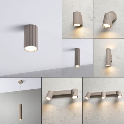 Brilagi - Oprawa punktowa CRISPINA 1xGU10/10W/230V 10 cm beżowa