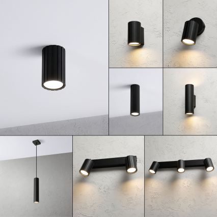 Brilagi - Oprawa punktowa CRISPINA 1xGU10/10W/230V 10 cm czarna