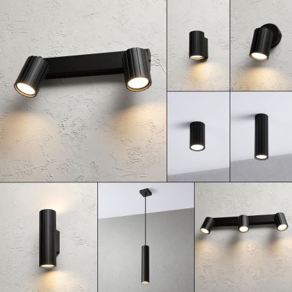 Brilagi - Oprawa punktowa CRISPINA 2xGU10/10W/230V czarna