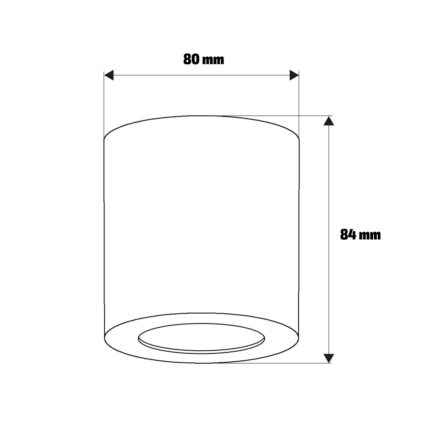 Brilagi - Oprawa punktowa do łazienki MIA 1xGU10/30W/230V 84x80 mm matowy chrom IP54